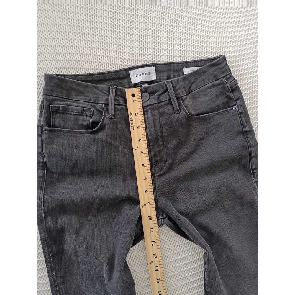 FRAME Le Crop Mini Boot‎ Jeans 29x26 Brisbane Band Gray Cropped Flare NWOT Denim - Picture 7 of 12